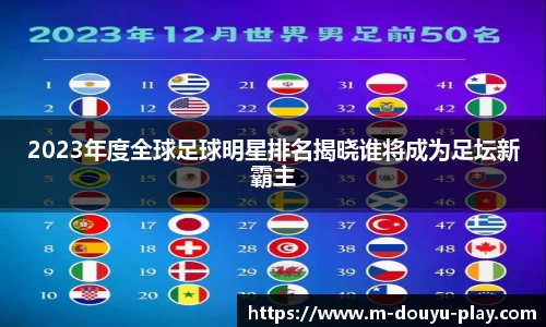 2023年度全球足球明星排名揭晓谁将成为足坛新霸主